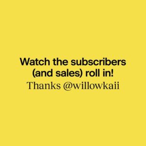 How to build an email list with Willow Kaii and Flodesk